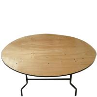 Wooden round tables